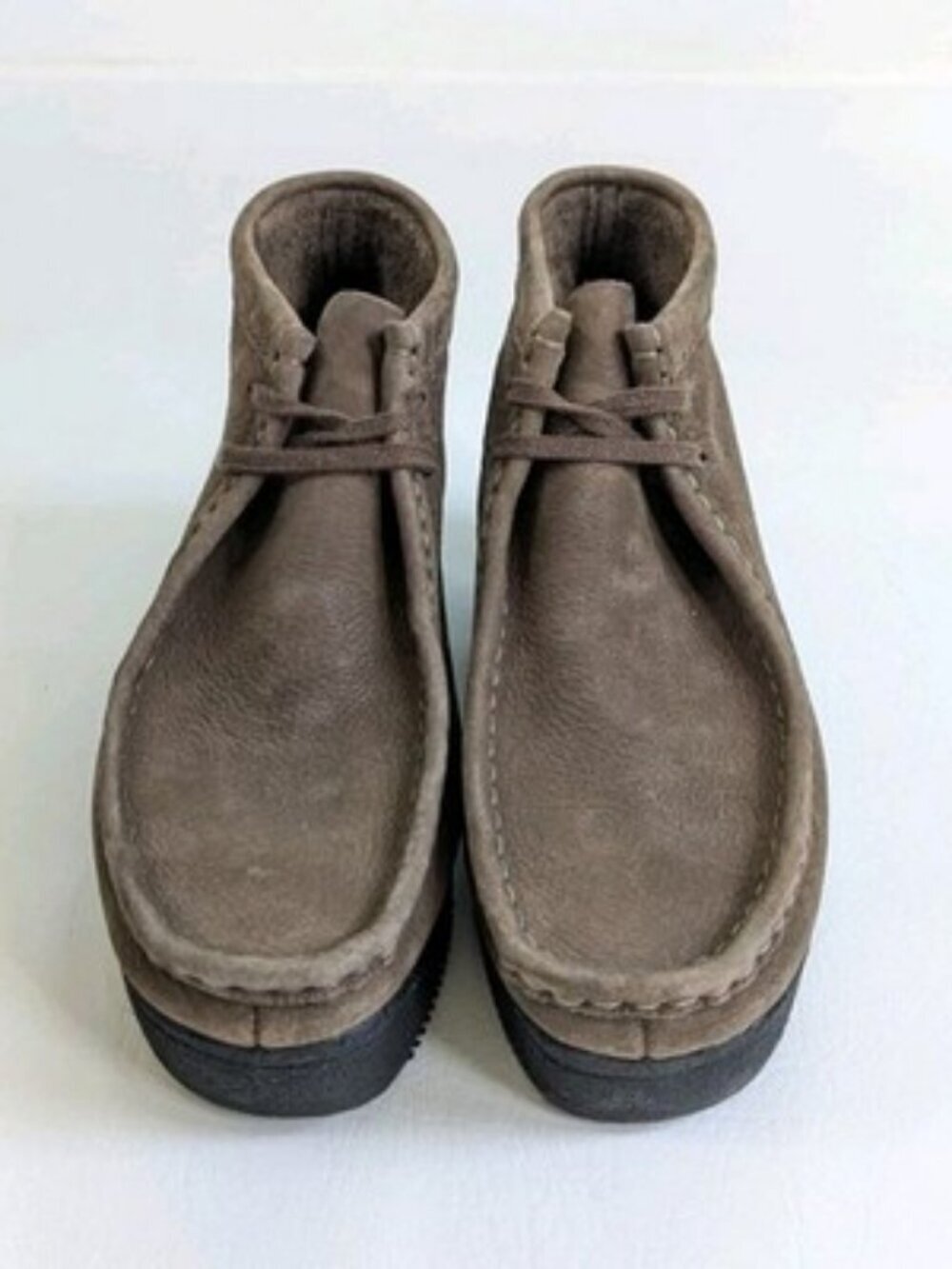 Clarks Originals Wallabees Boots Women's Size 10 Brown Pebbled Leather - Picture 7 of 9